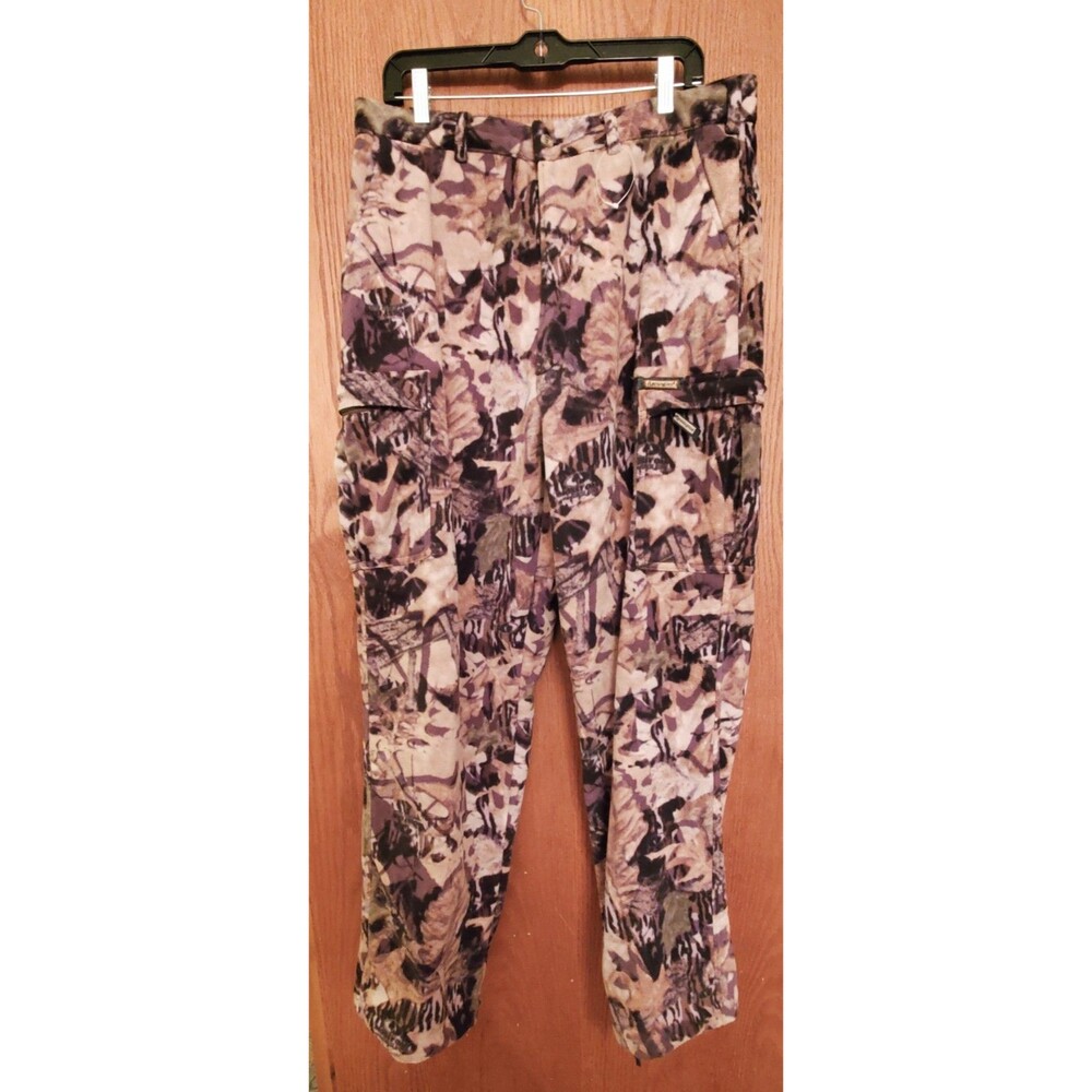 Remington Fleece Camouflage Pants Hunting Cargo Winter Men's Large Cinch Leg
